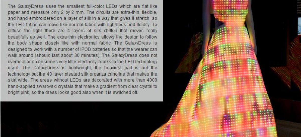 LED Kleid – das Galaxy Dress!