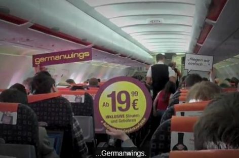 Germanwings Werbung via “Planemob”