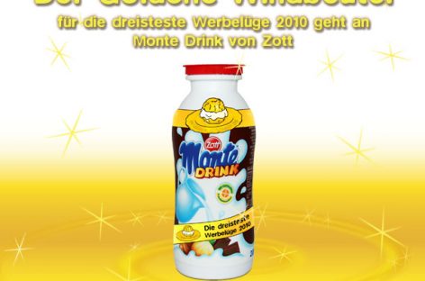 Der goldene Windbeutel geht an: Monte Drink von Zott