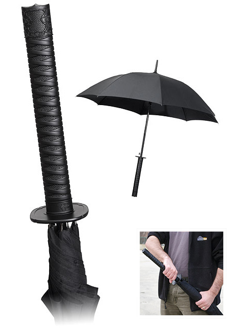 Regenschirm im Samurai Look