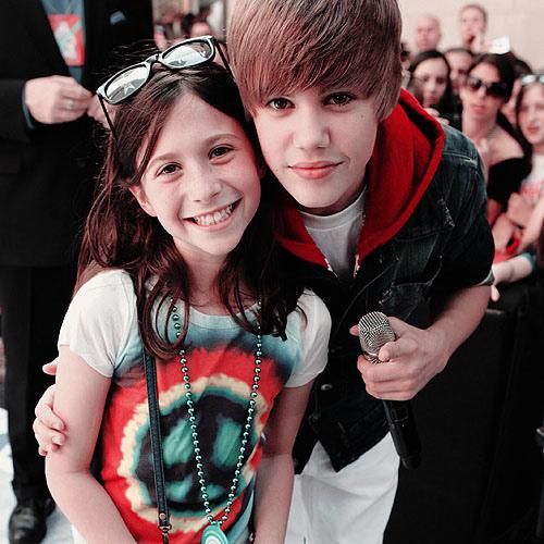 Justin Bieber mit Fan